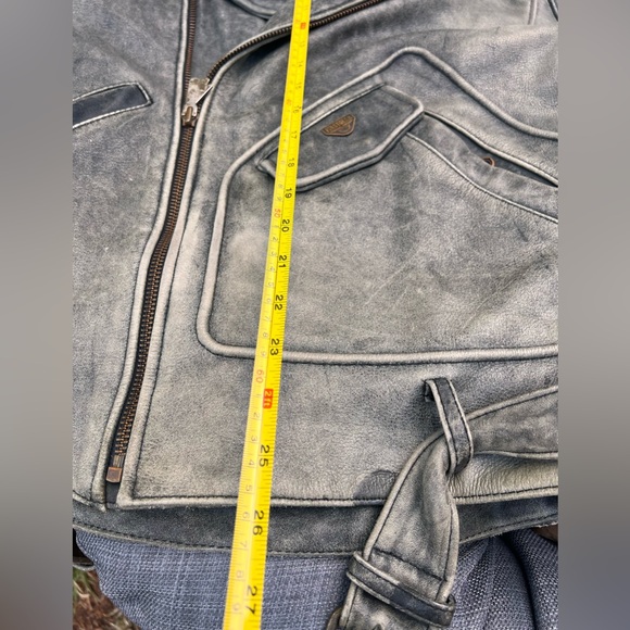 FirstGear Hein Gericke Motorcycle Biker Leather Jacket Mens Med - Picture 16 of 16